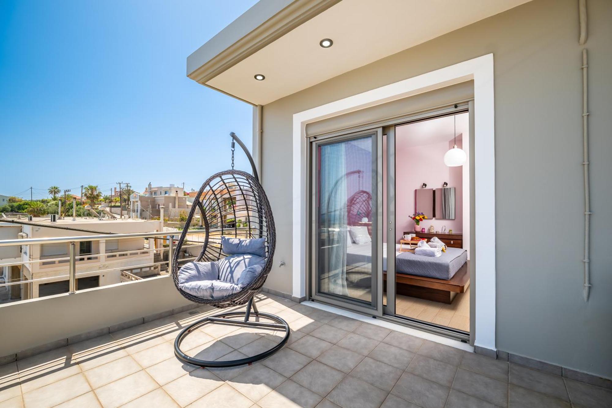 Aria Sea View, Chania Stalós 외부 사진