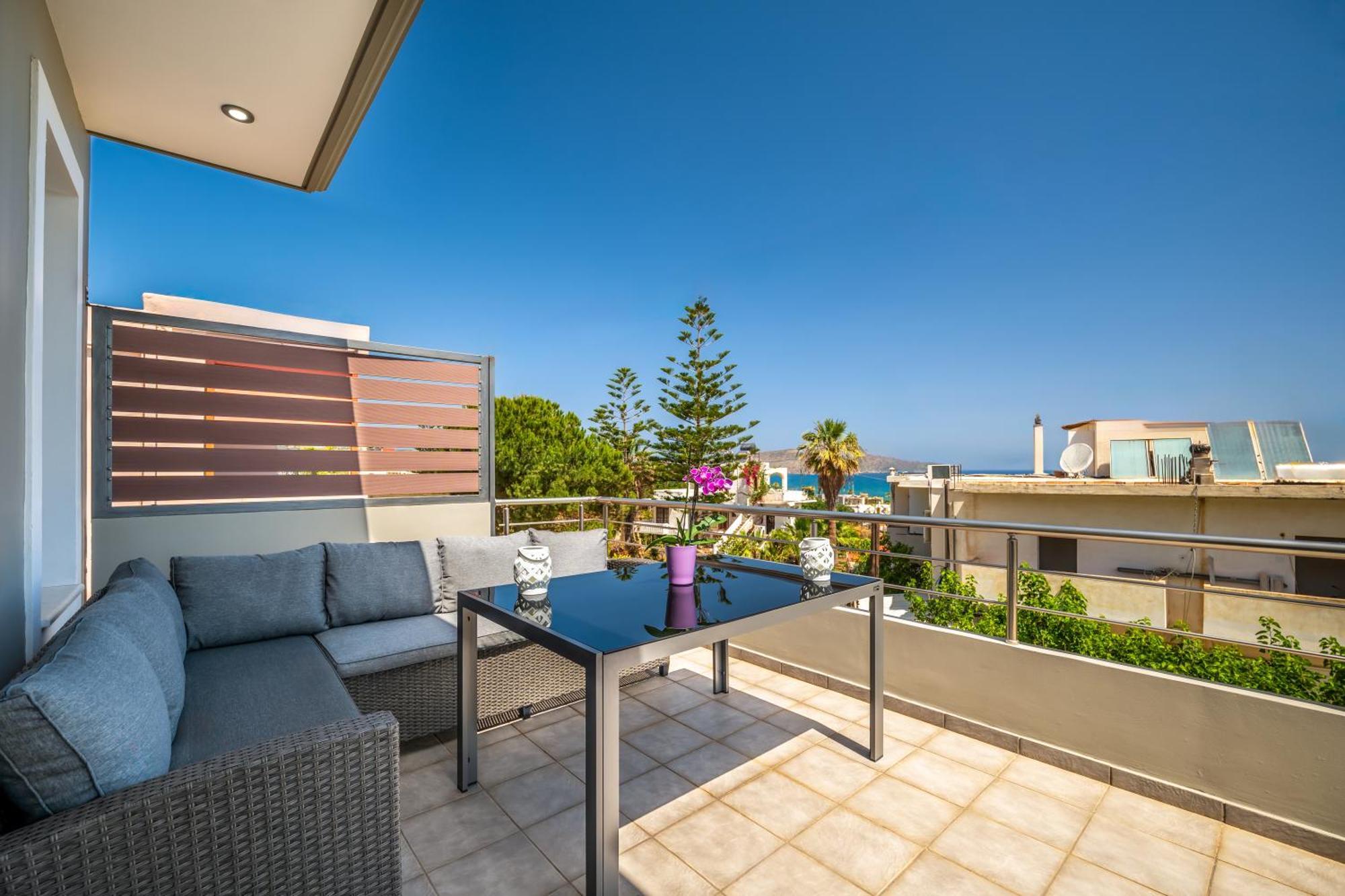 Aria Sea View, Chania Stalós 외부 사진